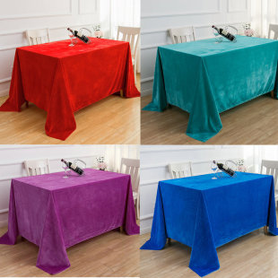 Hotel tablecloths, conference tablecloths, table skirts, satin, smooth surface, rectangular, square, solid color, banquet tablecloths, navy blue, thickened pic 7