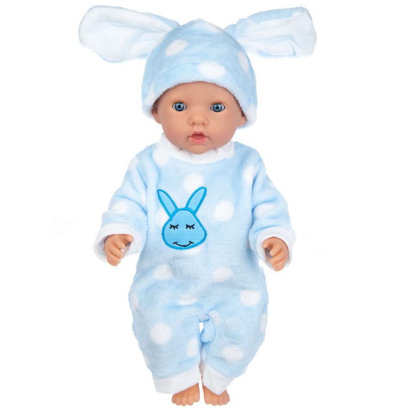 Dibei 18-inch American girl clothes, Summer doll clothes, rabbit and frog rebirth doll simulation doll clothes Item Picture