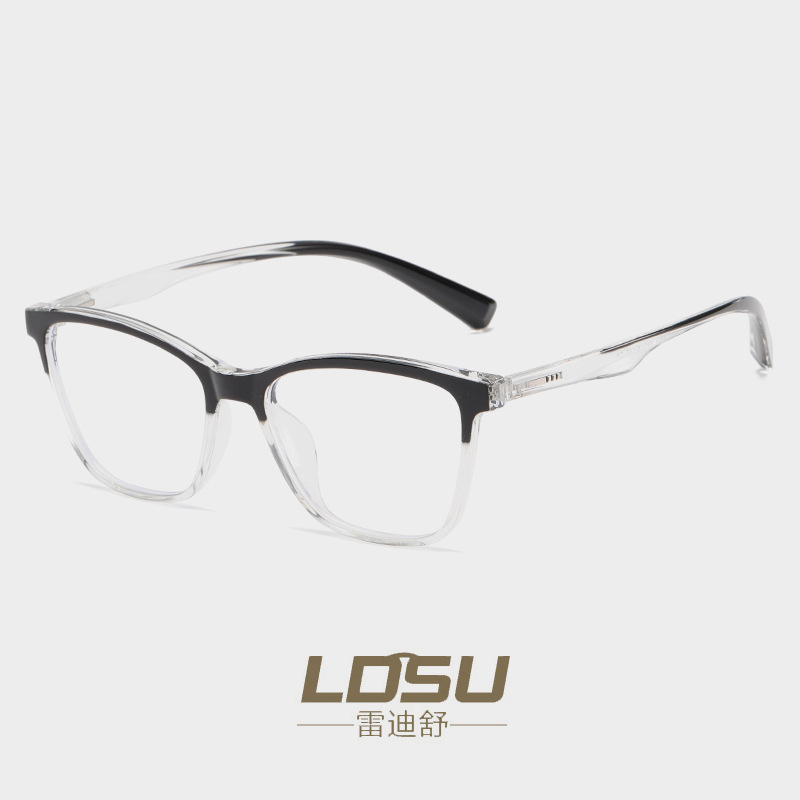TR90 cat-eye type glasses frame, a retro anti-blue light natural beauty wonder frame, can be paired with myopia glasses frame, European and American style 8404 details Picture