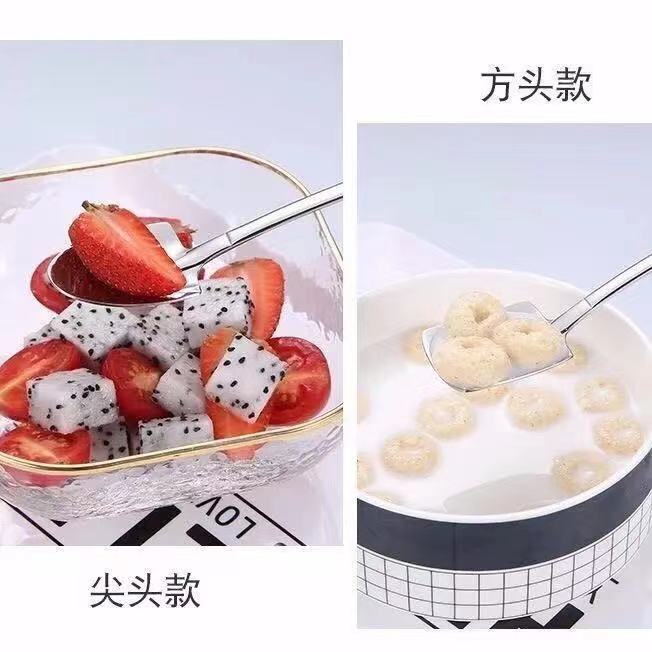 Manufacturers Wholesale Watermelon Spoon Creative Stainless Steel Tableware Spoon Ice Cream Scoop Spade Scoop Creative Watermelon Spoon Application Scenario
