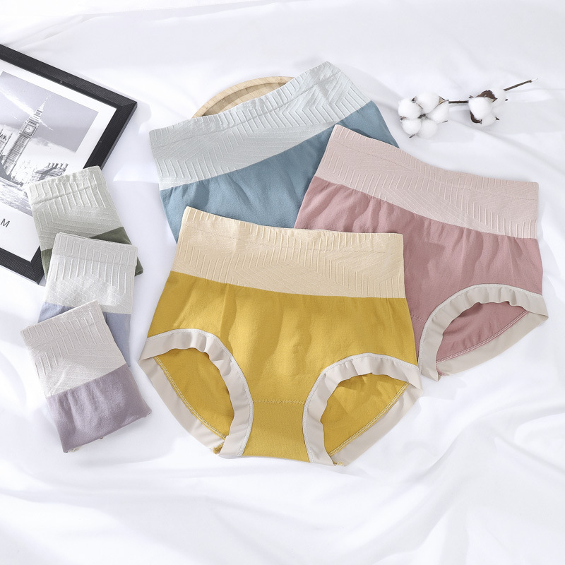 New high-waisted, seamless underpants for women to shape the waist and lift the buttocks after giving birth. Graphene, pure cotton crotch, large size Specification image