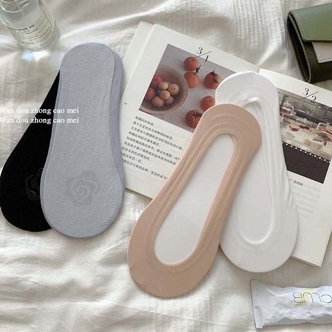 Zhuji socks, women's summer boat socks, women's ultra-shallow mouth invisible sock cover, silicone anti-slip and non-dropping heel, summer thin high heels Specification image