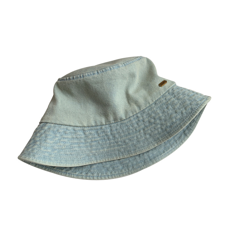 Washed Cowboy Fisherman Hat Women's Summer Retro Big Head Basin Hat Korean Version Of Face Small Sunshade Hat Item Picture