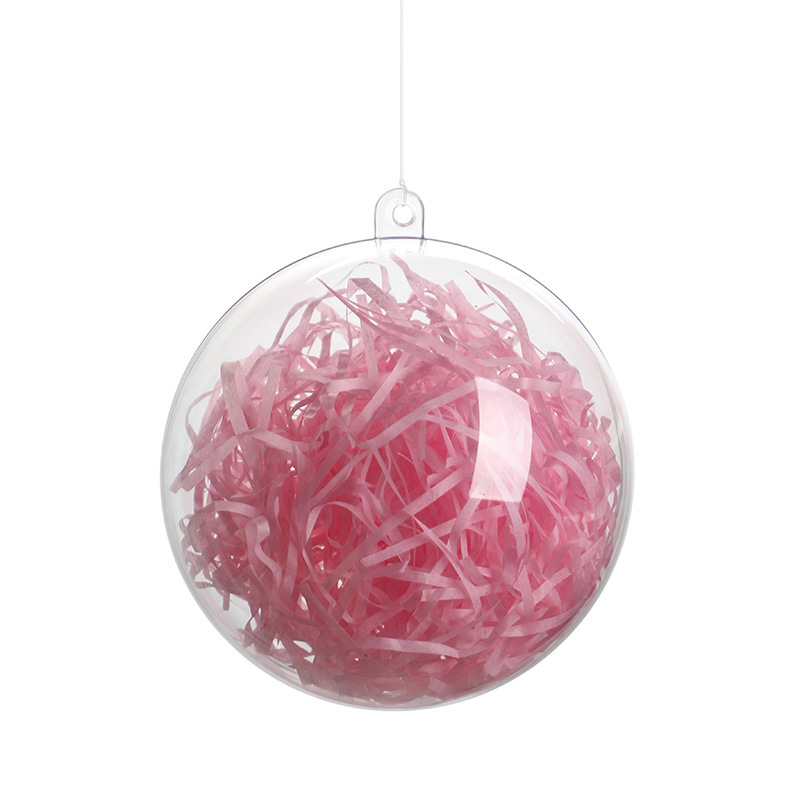 大尺寸节庆装饰透明塑料球亚克力空心圣诞球透明塑料圆球装饰吊球详情图5