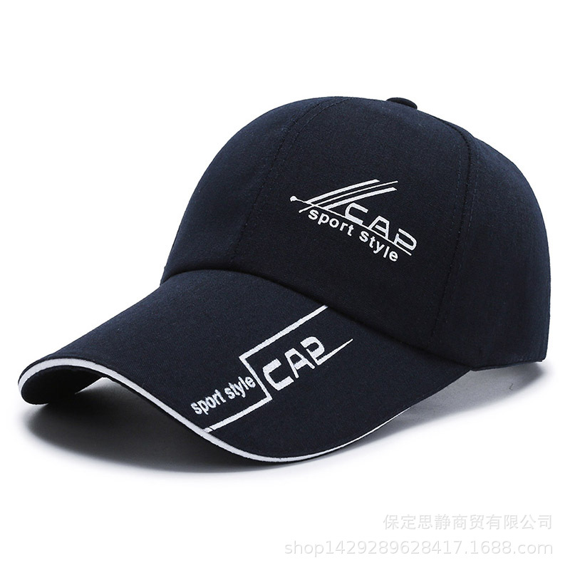 New Korean Men's Hat Canvas Baseball Cap Spring Autumn Cap Youth Casual Sun Protection Fishing Cap Outdoor Specification drawing