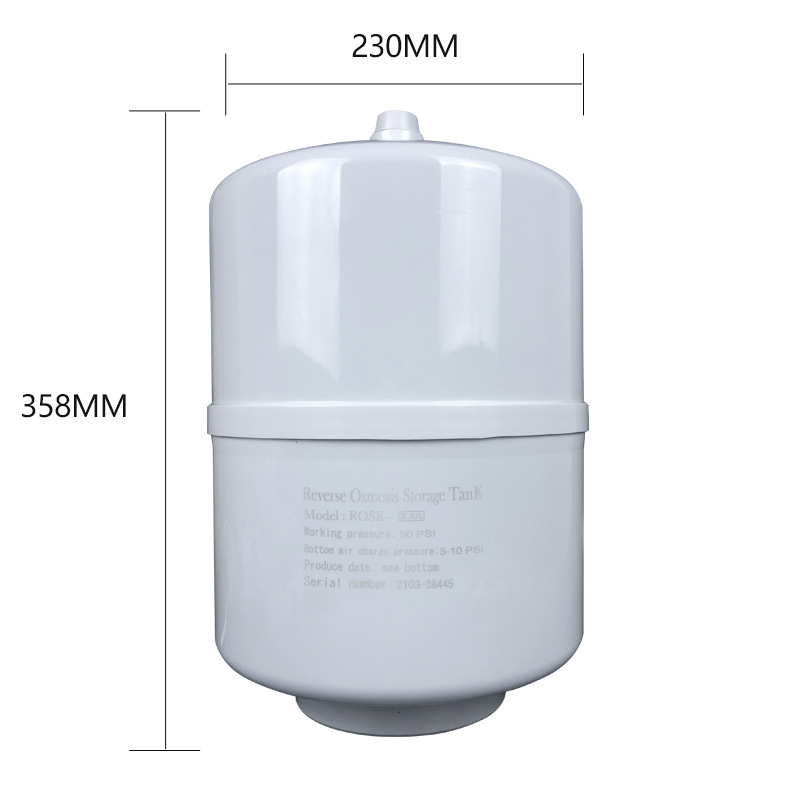 Water purifier accessories 3.2G carbon steel pressure bucket, pressure water storage tank, RO pure water machine tank, Water purifier pressure bucket Application Scenario