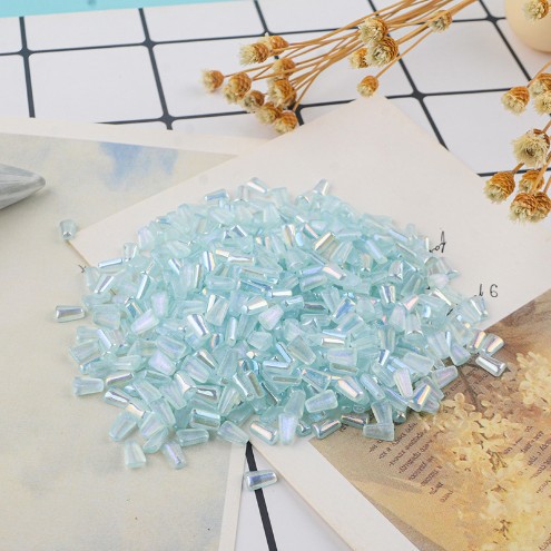 Wholesale of popular nail art accessories: Jelly mini ab color trapezoidal resin flat bottom colorful irregular-shaped diamond nail art diamond details Picture