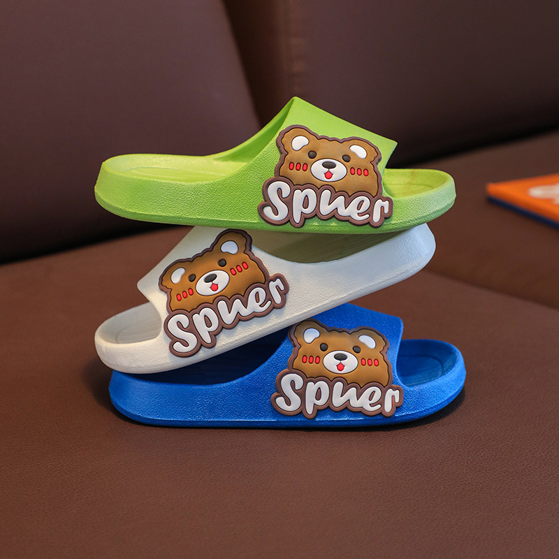 Children's Slippers Summer 2023 New Baby Bear Girls Little Children Big Children Home Indoor Non-Slip Boy Slippers details Picture
