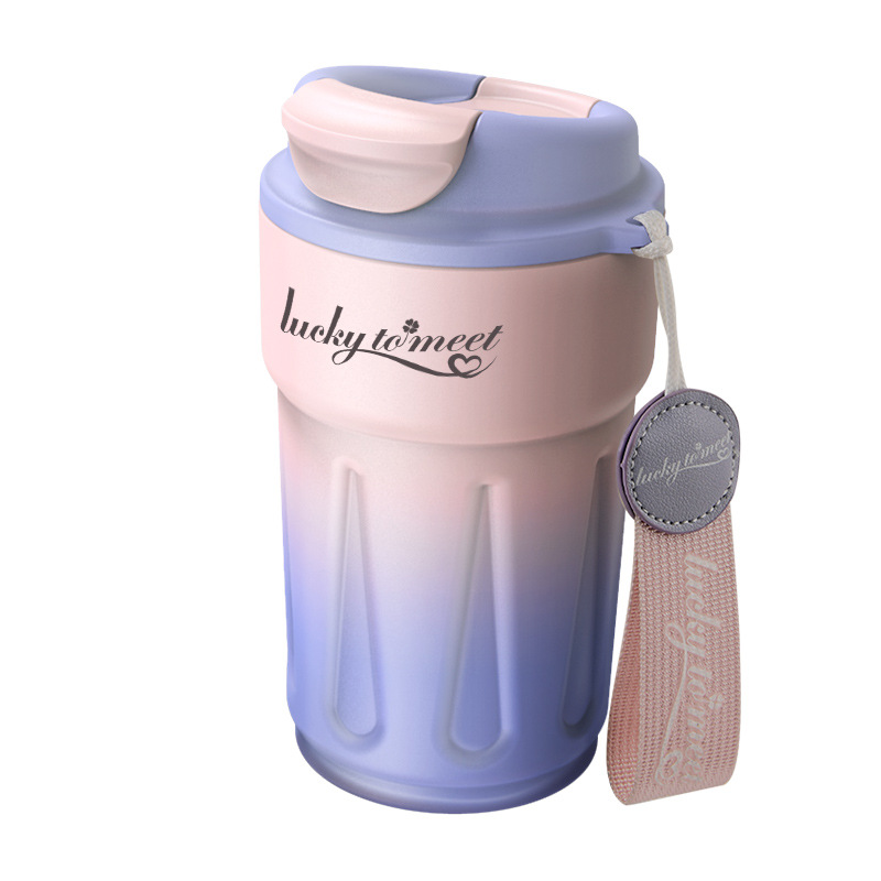 Coffee Cup 316 Stainless Steel Thermos Cup Outdoor High Appearance Level Male And Female Students Car Cup Gift Cup Customized Item Picture