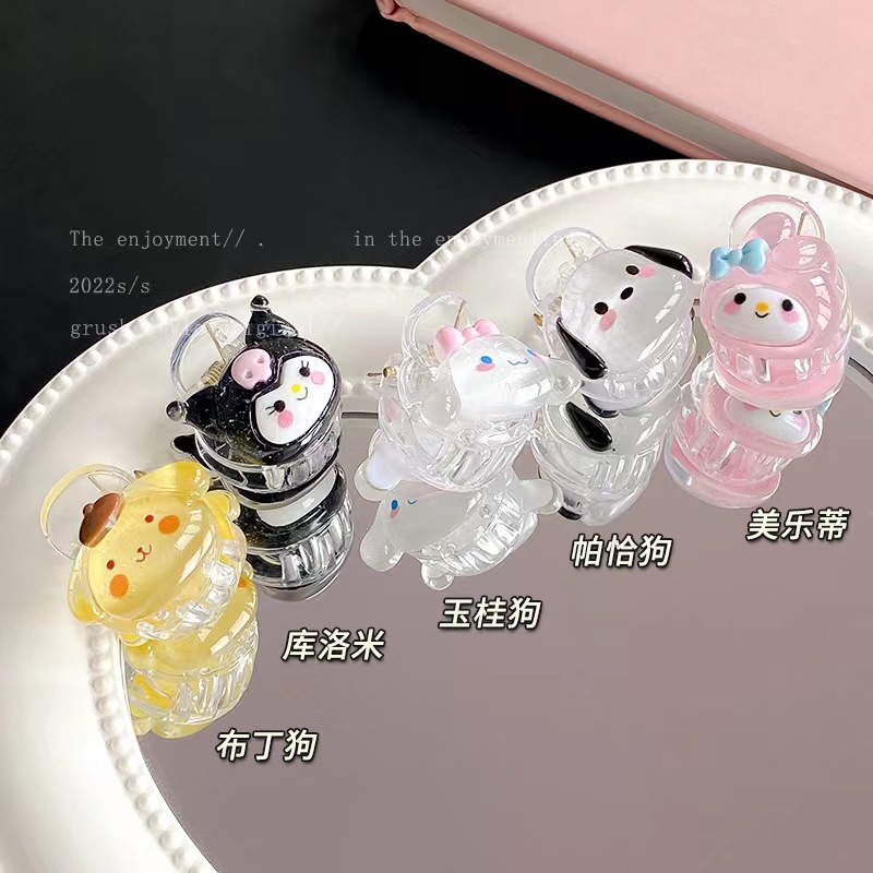 春夏冰透细闪可爱三丽鸥小抓夹玉桂狗库洛米少女心学生卡通发夹女