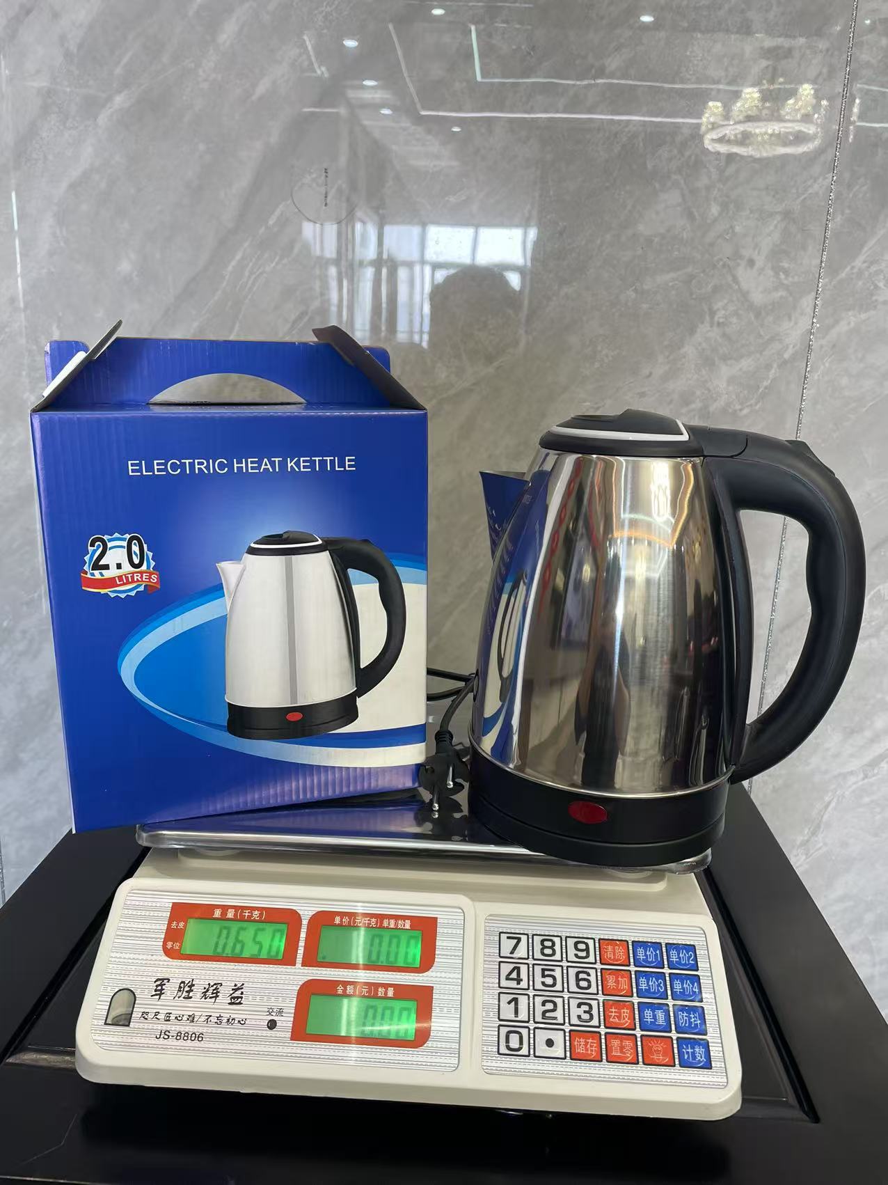 electrickettles stainless steel 2L electric water heaters with steel LIDS for export as gifts for boiling water pic 11