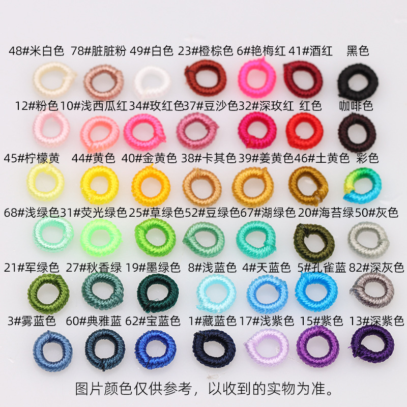 DIY hand-woven 6mm pineapple knot coil, small winding wire for bracelet lanyard, spacer ring and accessory wholesale details Picture