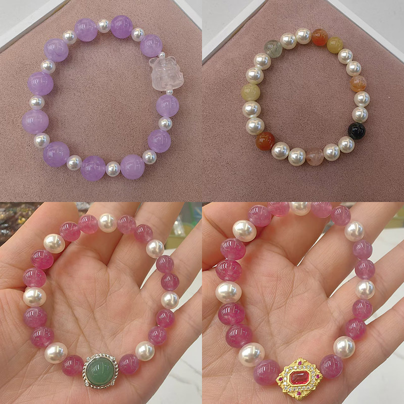 手链女细手串送闺蜜天然简约轻奢高级感手饰