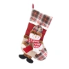New cross-border faux linen Christmas socks, Christmas tree pendants, gift bags, candy bags, Christmas decorative socks Item Picture