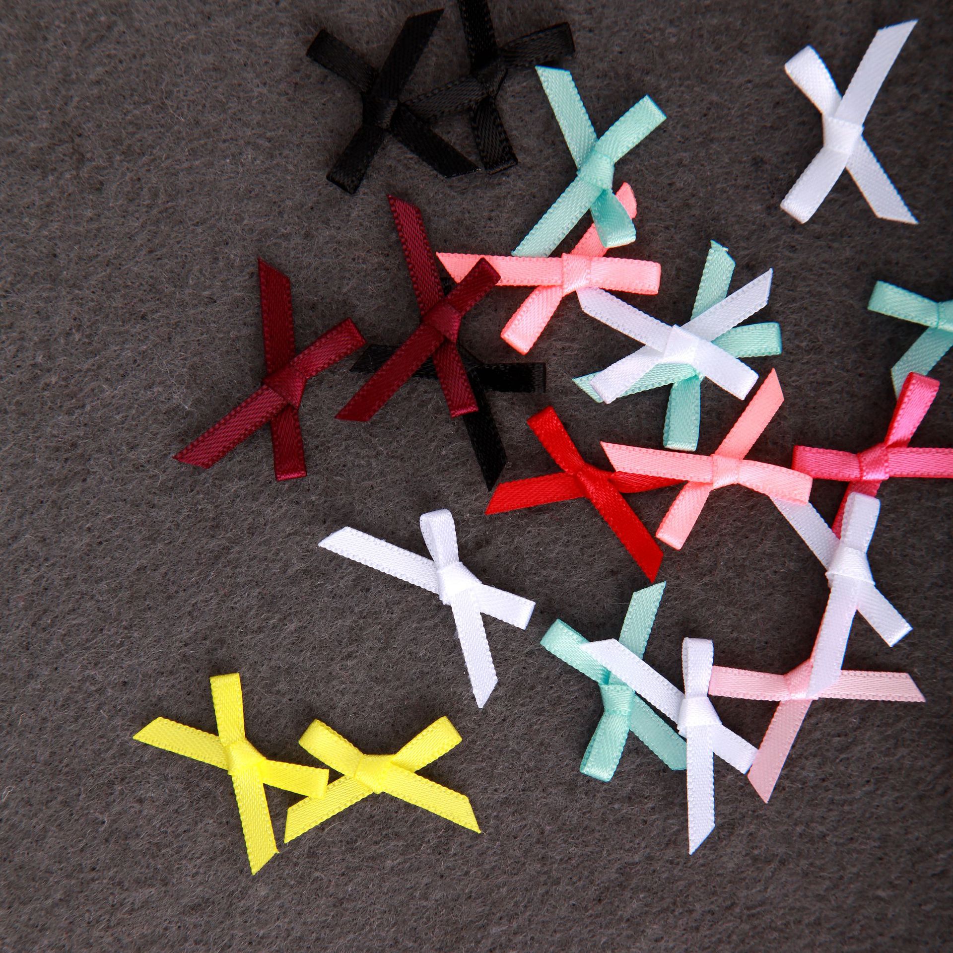 涤纶带丝带0.3cm手工蝴蝶结配饰内衣裤配饰小花迷你蝴蝶结产品图