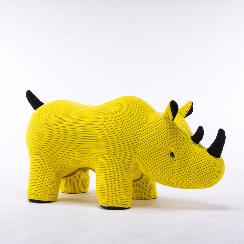 Source factory rhino stool Creative animal stool light luxury living room decoration sofa housewarming gift children's net red stool Application Scenario