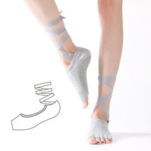 【现货直发】系带绑五指分趾瑜伽袜专业菩提拉防滑袜跨境亚马逊款