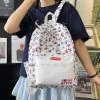 New cross-border cartoon printed schoolbag for junior high school girls, 2024 new high-appearance-level trendy casual backpack Specification image