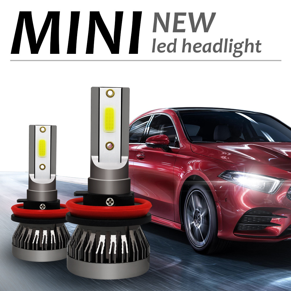 Factory custom open mold Mini DOB fanless waterproof LED headlights bright 28W fog lights