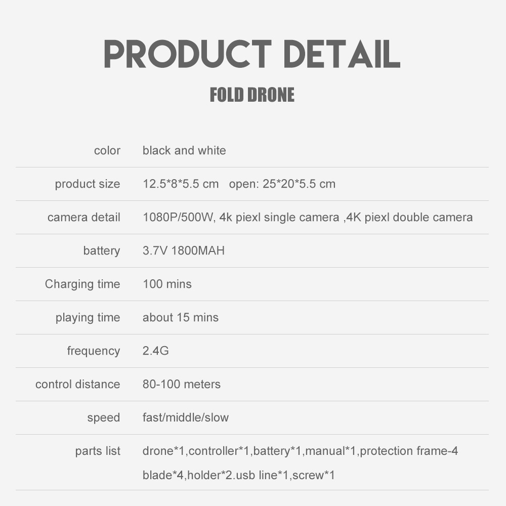 foozac crossover E88pro drone plegable sin cabeza fotografía aérea de altura quadcopter rc avión E525 pic 29