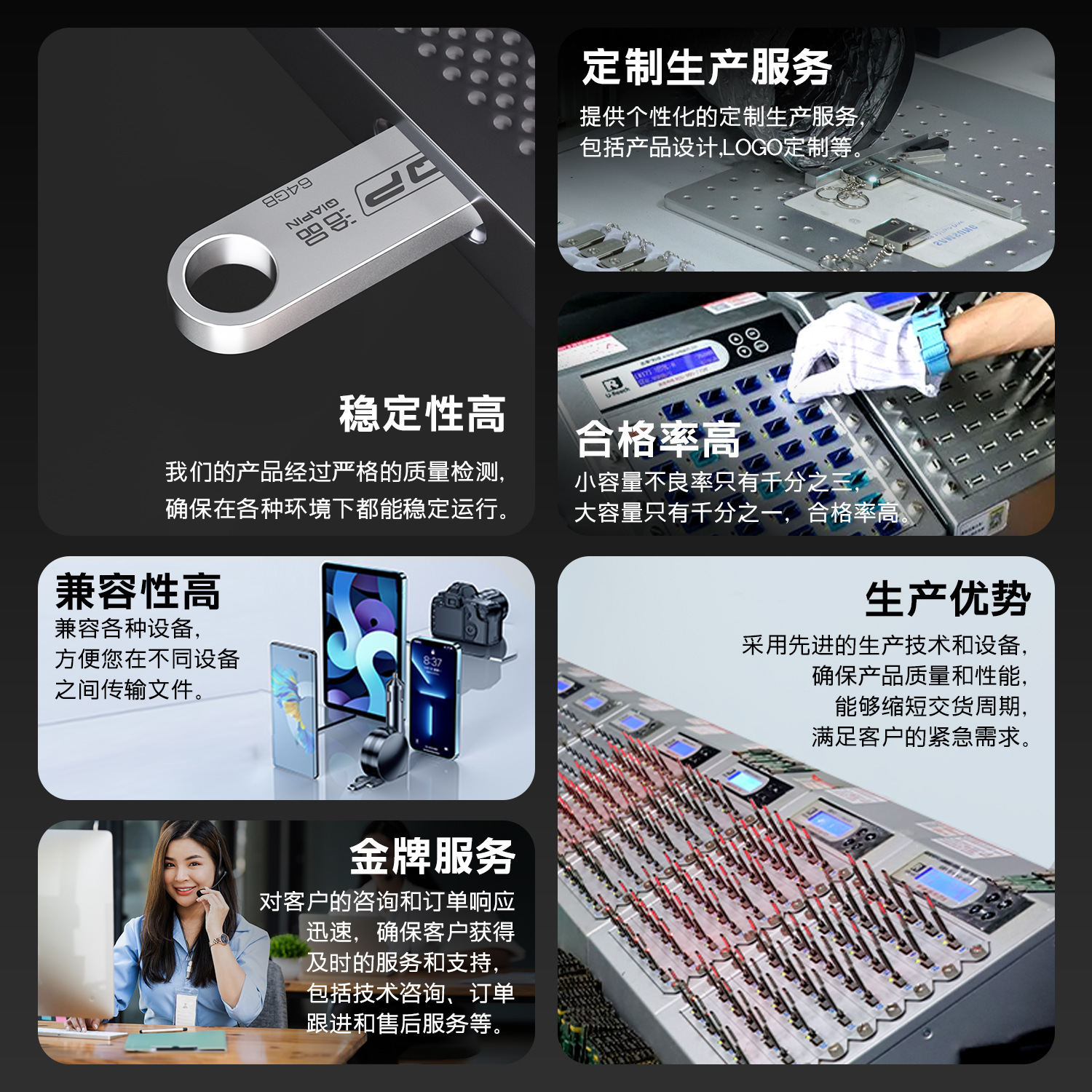 Компакт-дисковый дисковый телефон 64g128g, сделанный на заказ на usb для компании, торгующей оптовыми металками Specification image