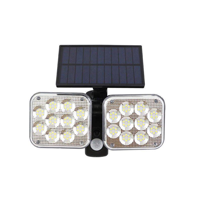 LED outdoor sensor solar lamp, human body remote control floodlight, LED solar sensor lamp supply Item Picture