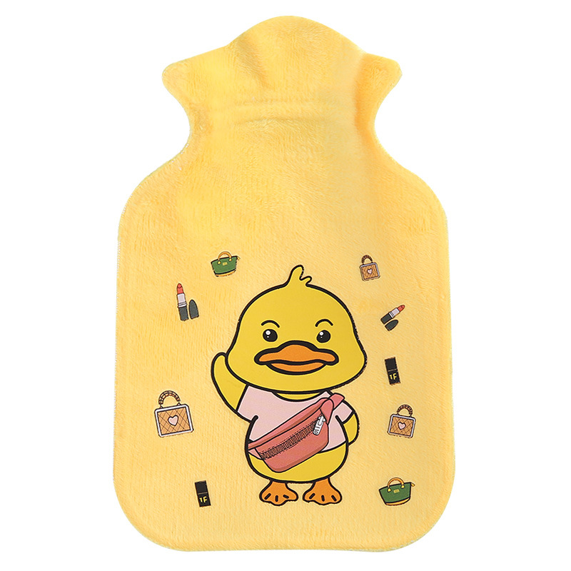 Water Hot Water Bag Thickened Rubber Cute Plush Hand Warmer Treasure Winter Student Warm Water Bag Large Portable Warm Baby Item Picture