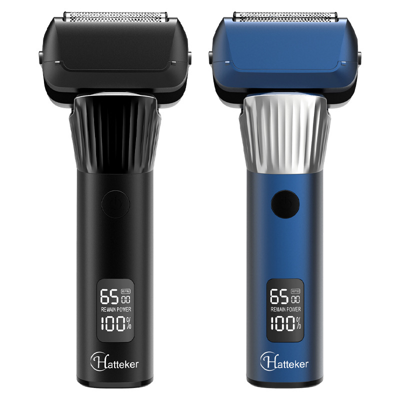 Hatteker Reciprocating Electric Razor Five-Blade Digital Display Electric Razor Floating Veneer Shaving Knife Item Picture