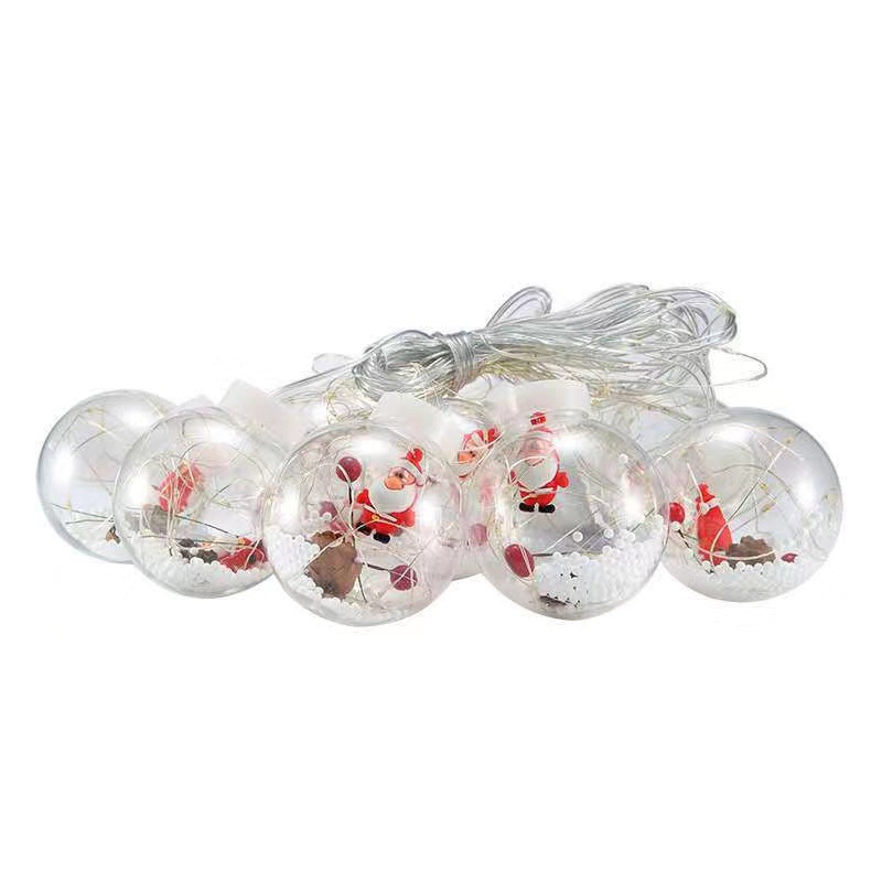 LED curtain lights, Santa Claus, snowman, wishing ball, Christmas festival, shop window decoration, Christmas tree decoration lights Item Picture