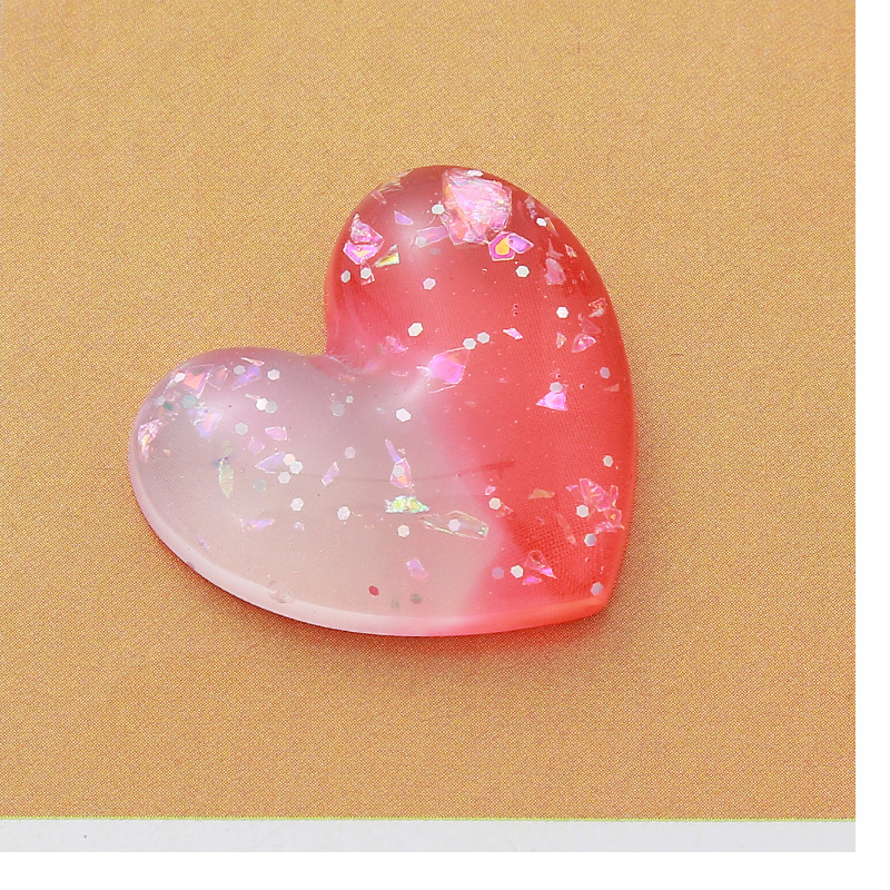 Wholesale of diy jewelry, resin heart-shaped headwear, earrings, pendant accessories, phone cases, patches, slippers and decorative items pic 5