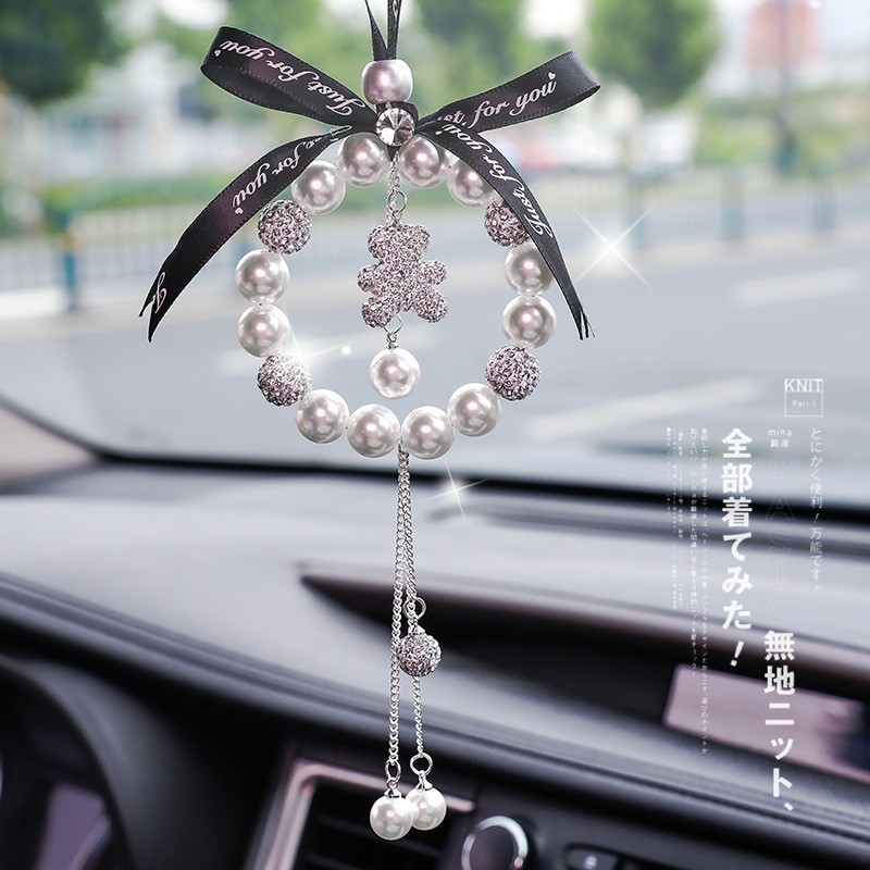 Car Hanging Mirrors Car Hanging Accessories Car Hanging Blind Box Car With Hand-Decorated Cute Diamond Prayer Hanging Accessories Specification drawing