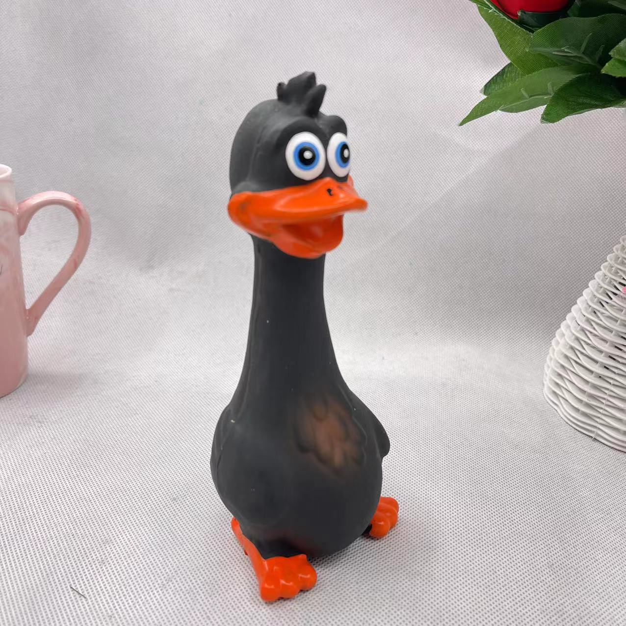 Latex Since Hi Strange Sound Duck Grinding Teeth Cleaning Teeth Generation Decompression Artifact Dog Toy Specification drawing