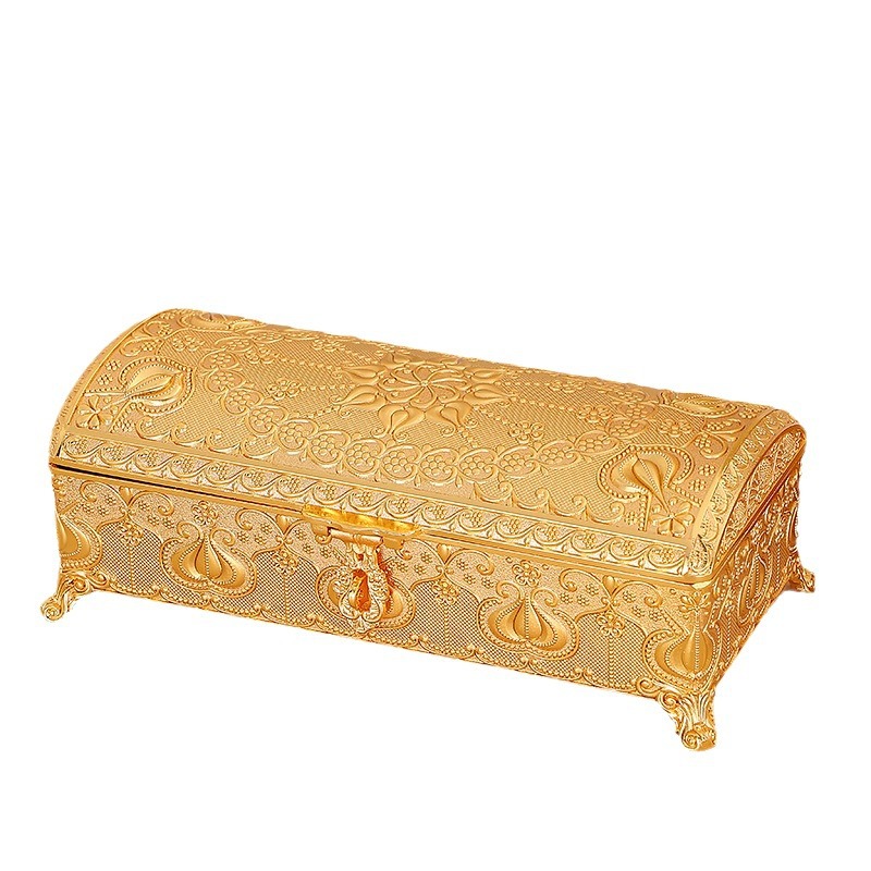 Metal Jewelry Ring Box Necklace Bracelet Watch Bracelet Box Wedding Home Creative Decoration Pieces Item Picture