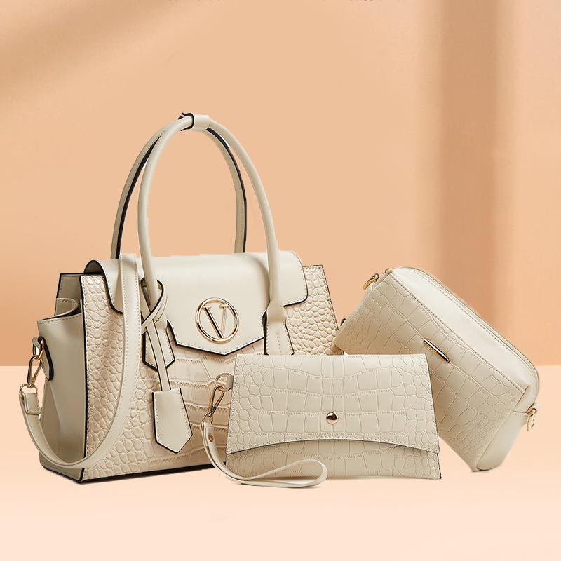 Cross-Border Women's Bag 2024 New Large-Capacity Ringer Multi-Piece Child And Mother Bag Single-Shoulder Crossbody Female Bag Three-Piece Female Bag Application Scenario