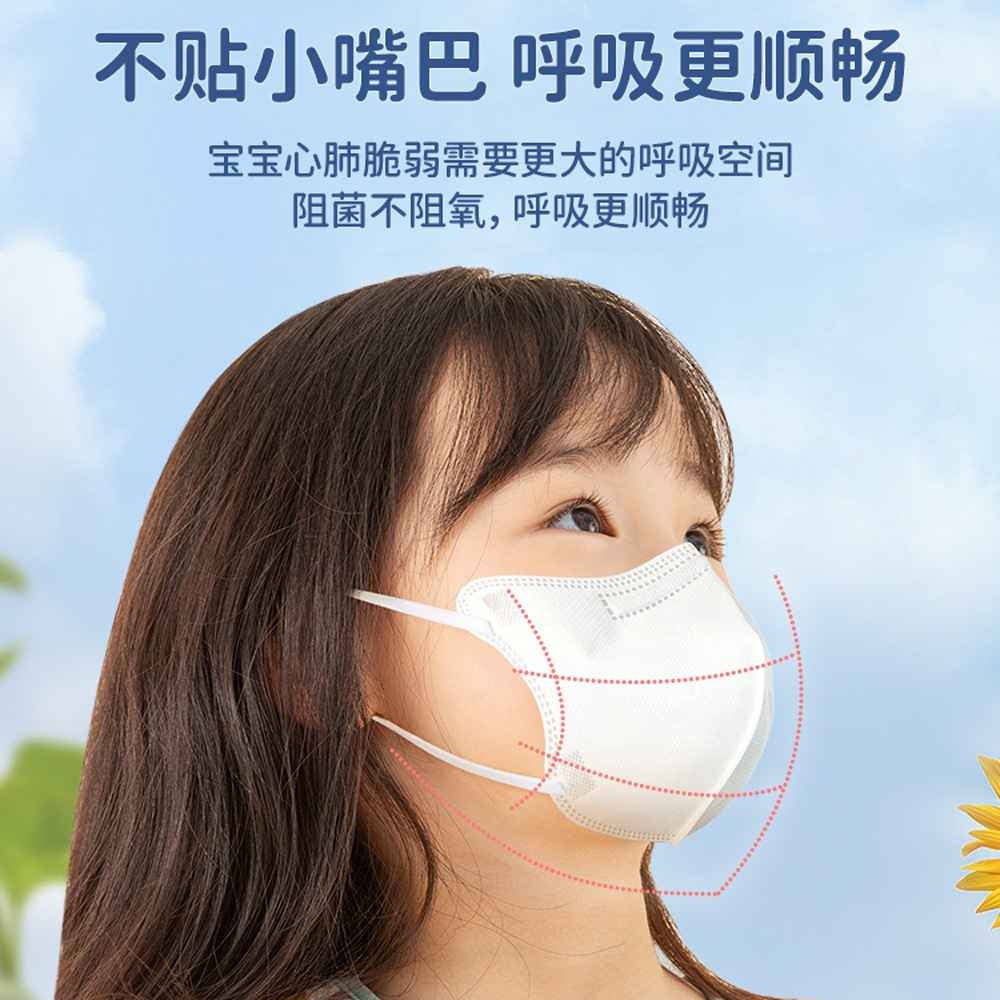 0.13D 3d stereoscopic children's protective masks, individually packaged, 3D stereoscopic cute cartoon for children, students, boys and girls wholesale details Picture