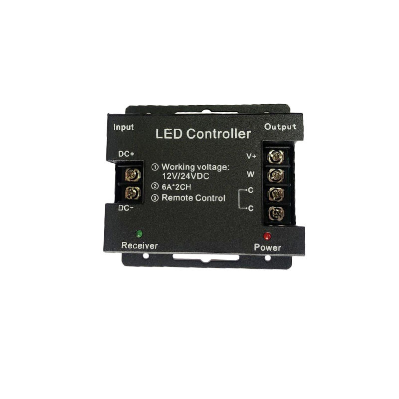 DC12V/24V wireless full touch dual-color controller, color box RF touch led light strip controller, three-wire switch Specification image