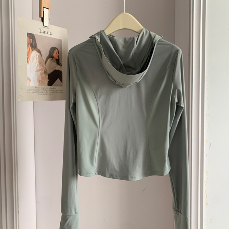 2024 New Sunblock Clothing Women's Summer Sunblock Ice Silk Skinniness Anti-Sunblock Cycling Clothing Ultra-Thin Vinyl Uv Protection Specification drawing