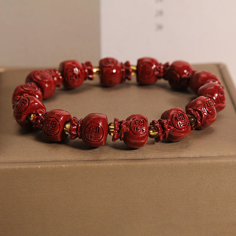 朱砂手链女ins小众设计轻奢高级感福袋手串男女款本命年礼物手环