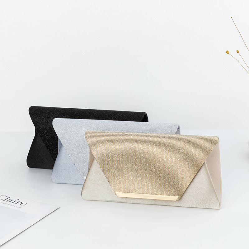 Cross-Border E-Commerce Japanese And American Glitter Hardware Banquet Bag Dress Bag Grab Bag Dinner Bag Party Bag
