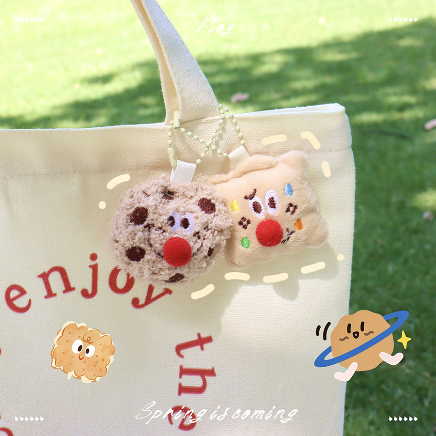 Creative Cookie Bag Pendant Delicate Cute Little Cookie Pendant Cartoon Gift Clothing Footwear Accessories