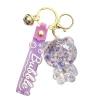 Wholesale of acrylic oil-impregnated luminous bear keychains, bags, pendants, car key chains, hanging decorations, and small gifts from street stalls Item Picture