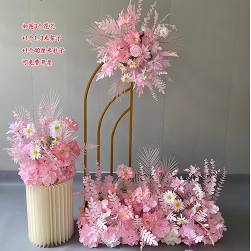 New Wedding Decoration Wedding Flower Simulation Flower Suspended Ceiling False Flower Plastic Flower Arrangement Lead Runway Flower Arrangement Application Scenario