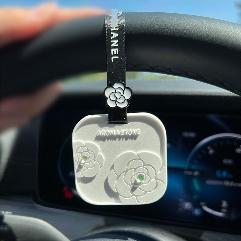 【原创】山茶花衣柜香薰石膏汽车香薰持久留香卧室挂件伴手礼批发