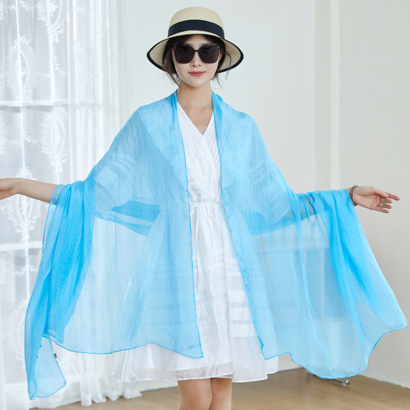 Chiffon faux silk scarves, Chinese red scarves, red scarves, dance props for annual meetings and parties, thin gauze scarves, gift wholesale Application Scenario