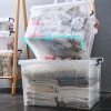 This high-transparency, multi-functional, and multi-specification household large-capacity storage box for cotton quilts and clothes can be used as a wardrobe Application Scenario