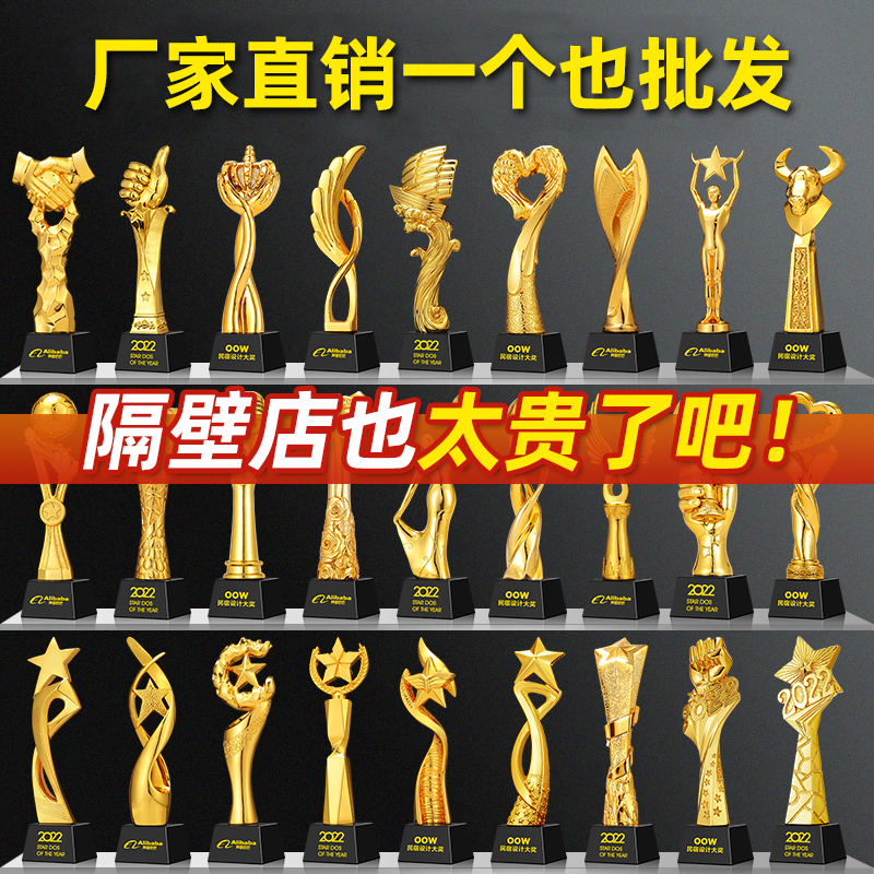 Integrated resin trophy manufacturer, children's trophy, dance competition awarding, young host, speech, champion trophy commemoration details Picture