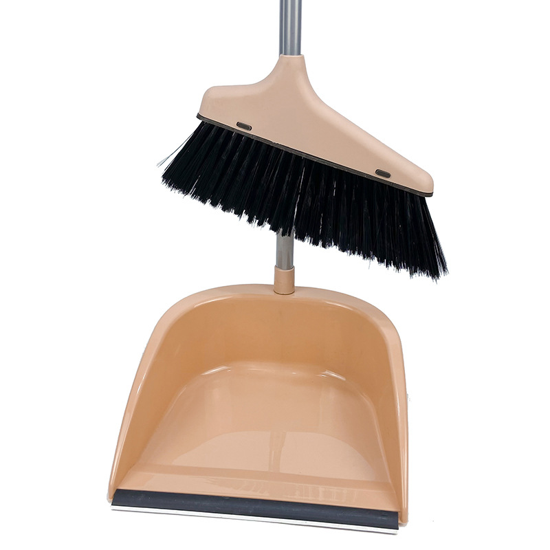 Broom dustpan set combination household plastic soft hair sweeping iron broom broom dustpan cleaning single broom wholesale Item Picture