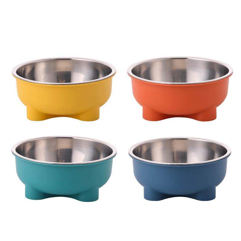 High-legged stainless steel dog bowls, anti-drop cat bowls, dog bowls, pet bowls, dog food utensils, cat food basins, pet supplies wholesale Application Scenario