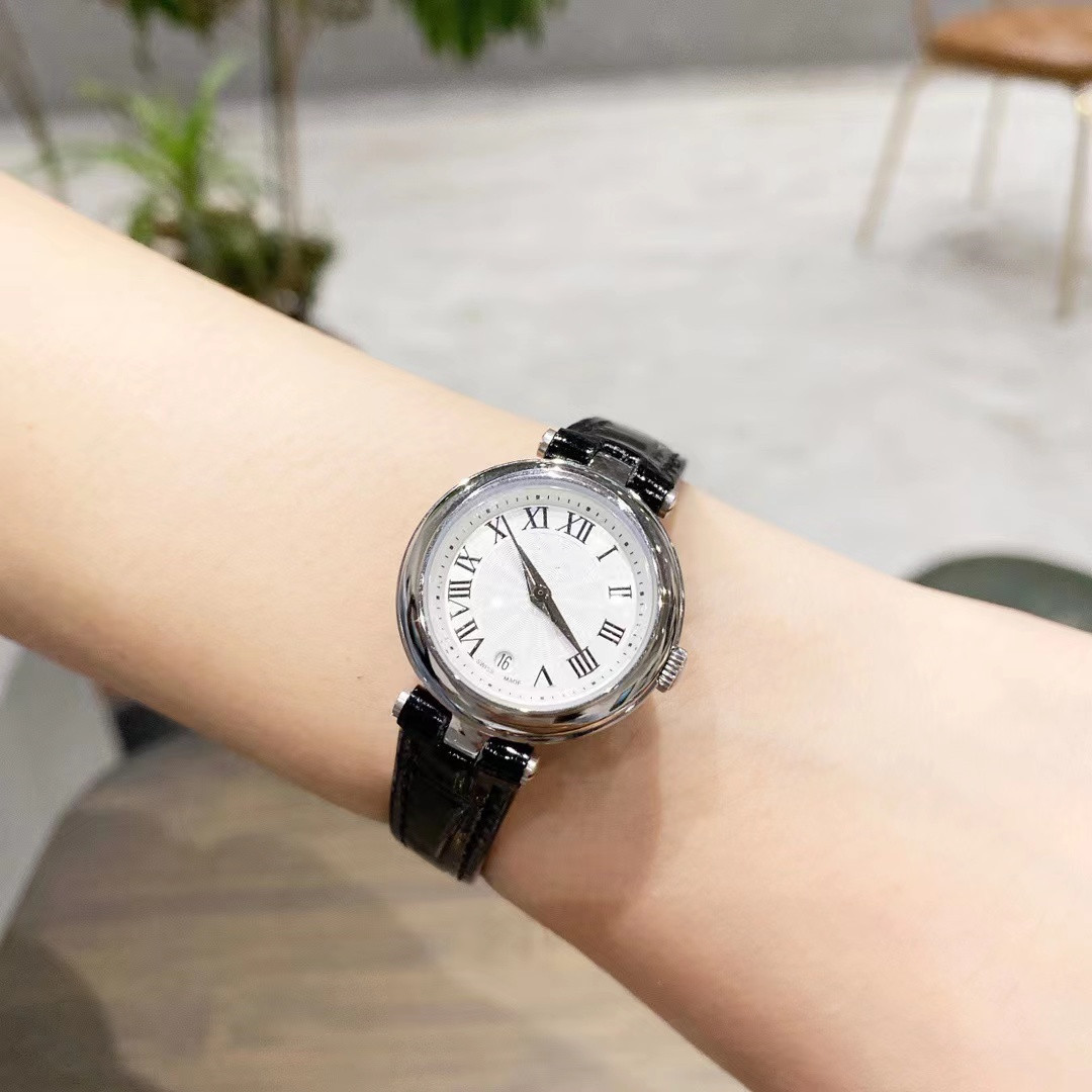 Tissot Jiali Little Beauty Watch for Women, quartz steel bracelet, small dial, Roman delicate and cute leather strap pic 22