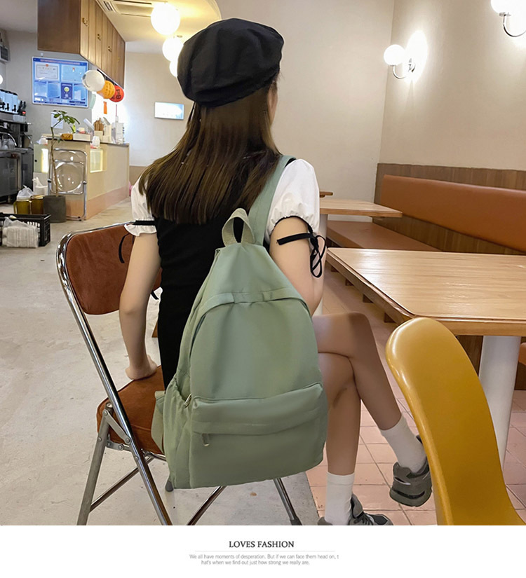 书包女日系初中生大容量学院风背包简约休闲户外双肩包高中书包女详情8